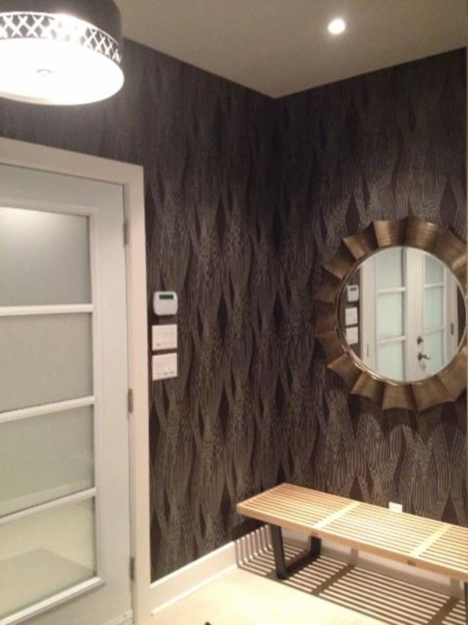 Revêtement mural moderne motif vague